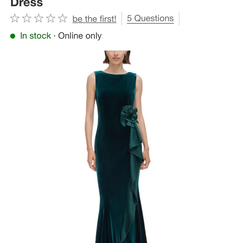 Jessica Howard Teal Maxi Dress with Floral Detail